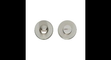 Intersteel Rozet met toilet-/badkamersluiting verdekt 50x8mm - nikkel mat