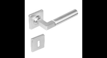 Intersteel Deurkruk Bau-Stil op rozet met sleutelrozetten - RVS