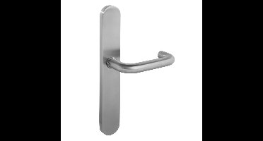 Intersteel Deurkruk Rond op XL schild blind - RVS