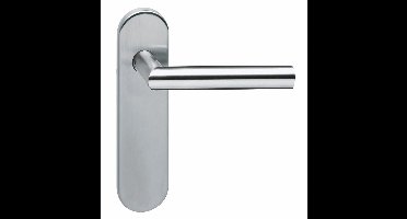 Intersteel Deurkruk Hoek 90° op schild profielcilindergat 55mm - RVS