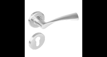 Intersteel Deurkruk Vlinder op rozet met profielcilinderrozetten - RVS