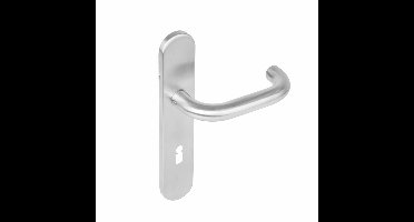 Intersteel Deurkruk Rond op schild sleutelgat 72mm - RVS