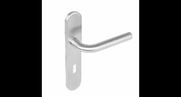 Intersteel Deurkruk Recht op schild sleutelgat 72mm - RVS