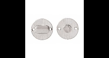 Intersteel Rozet met toilet-/badkamersluiting zonder venster plat 50x2mm - RVS