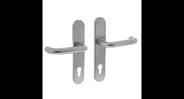 Intersteel Deurkruk Rond op schild profielcilindergat 92mm - RVS