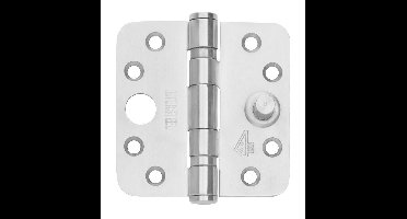 Intersteel Kogellagerscharnier afgerond 3.5" SKG3 (89x89x3mm) - RVS