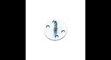 Intersteel Metalen onderplaat met vaste M8 pin