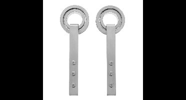 Intersteel Set van 2 hangrollen Modern 25,5cm - RVS