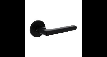 Intersteel Deurkruk Hoek 90°-vlak op rozet - aluminium/zwart