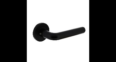 Intersteel Deurkruk Recht op rozet - aluminium/zwart
