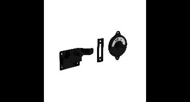 Intersteel WC-overslag met bocht vrij/bezet - mat zwart