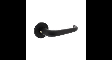 Intersteel Deurkruk Cue op rozet - aluminium/zwart