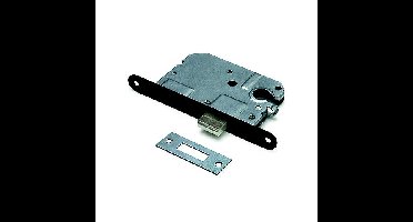DX Kastslot tbv cilinderslot met zwarte voorplaat 20x174 mm.