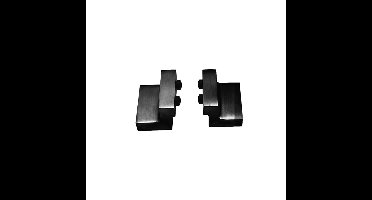 Intersteel Set van 2 stoppers tbv schuifdeursysteem - mat zwart