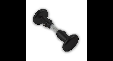 DX Knopkruk paddenstoel - zwart