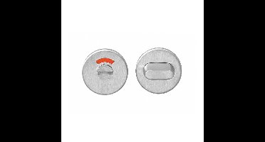 Intersteel Rozet met toilet-/badkamersluiting plat verdekt 53x5mm - RVS