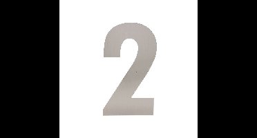 Intersteel XL huiscijfer 30 cm hoog - RVS