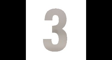 Intersteel XL huiscijfer 30 cm hoog - RVS