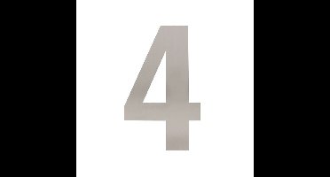 Intersteel XL huiscijfer 30 cm hoog - RVS