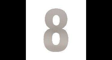 Intersteel XL huiscijfer 30 cm hoog - RVS