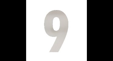 Intersteel XL huiscijfer 30 cm hoog - RVS