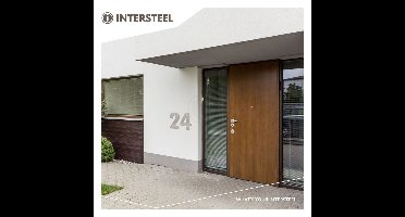 Intersteel XXL huiscijfer 50 cm hoog - RVS