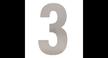 Intersteel XXL huiscijfer 50 cm hoog - RVS