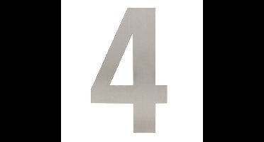 Intersteel XXL huiscijfer 50 cm hoog - RVS