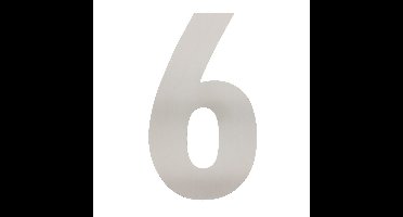 Intersteel XXL huiscijfer 50 cm hoog - RVS