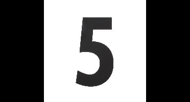 Intersteel XL huiscijfer 30 cm hoog - mat zwart