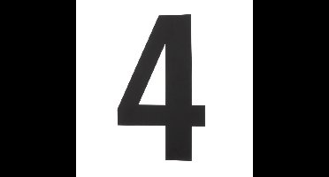 Intersteel XXL huiscijfer 50 cm hoog - mat zwart