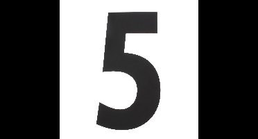 Intersteel XXL huiscijfer 50 cm hoog - mat zwart