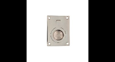 Intersteel Luikring rechthoekig 50x39mm - nikkel glans