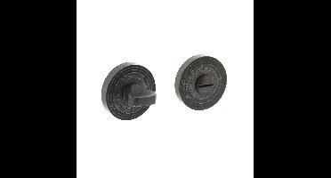 Intersteel Rozet met toilet-/badkamersluiting met ril - oud grijs