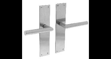 Intersteel Deurkruk Jura Hoek 90° op schild blind - RVS