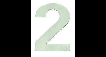 Intersteel Huiscijfer breed model 150x2mm - RVS