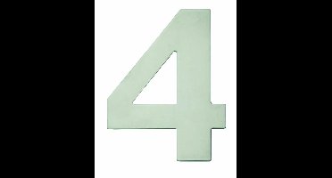 Intersteel Huiscijfer breed model 150x2mm - RVS