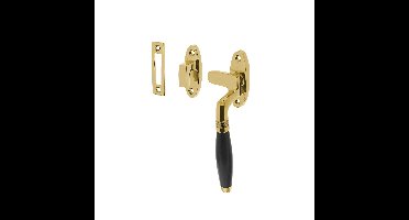 Intersteel Raamsluiting rechts Ton - messing gelakt/ebbenhout