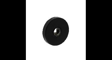 Intersteel Rozet verdekt geveerd met nokken 53x10mm massief RVS/zwart