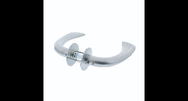 P&E P+E Deurkruk 'Erick' op ronde rozet 8mm stift rvs geborsteld