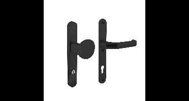 Intersteel Veiligheidsbeslag SKG3 smal greep/kruk PC92mm kerntrekbeveiliging - aluminium/zwart