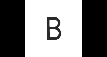 Intersteel Huisletter 100mm - mat zwart