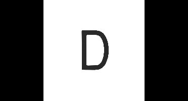 Intersteel Huisletter 100mm - mat zwart