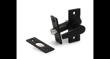 DX Insteekgrendel met sluitplaat lengte 55mm - zwart