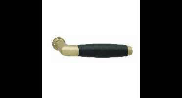 Intersteel Deurkruk Ton 400 - messing getrommeld/ebbenhout
