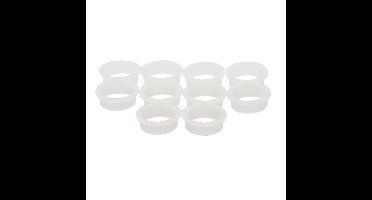 Intersteel 10 nylon ringen 20mm-18mm - wit