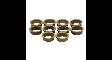 Intersteel 10 nylon ringen 20mm-18mm - bruin