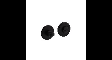 Intersteel Rozet met toilet-/badkamersluiting ø51x5mm - mat zwart