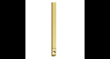 Intersteel stangenset 2x125cm tbv kruk-espagnolet - messing gelakt