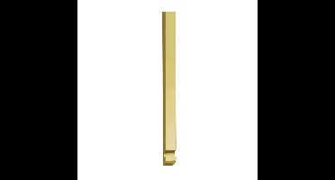 Intersteel stangenset tbv pomp-espagnolet 2x125cm - messing gelakt